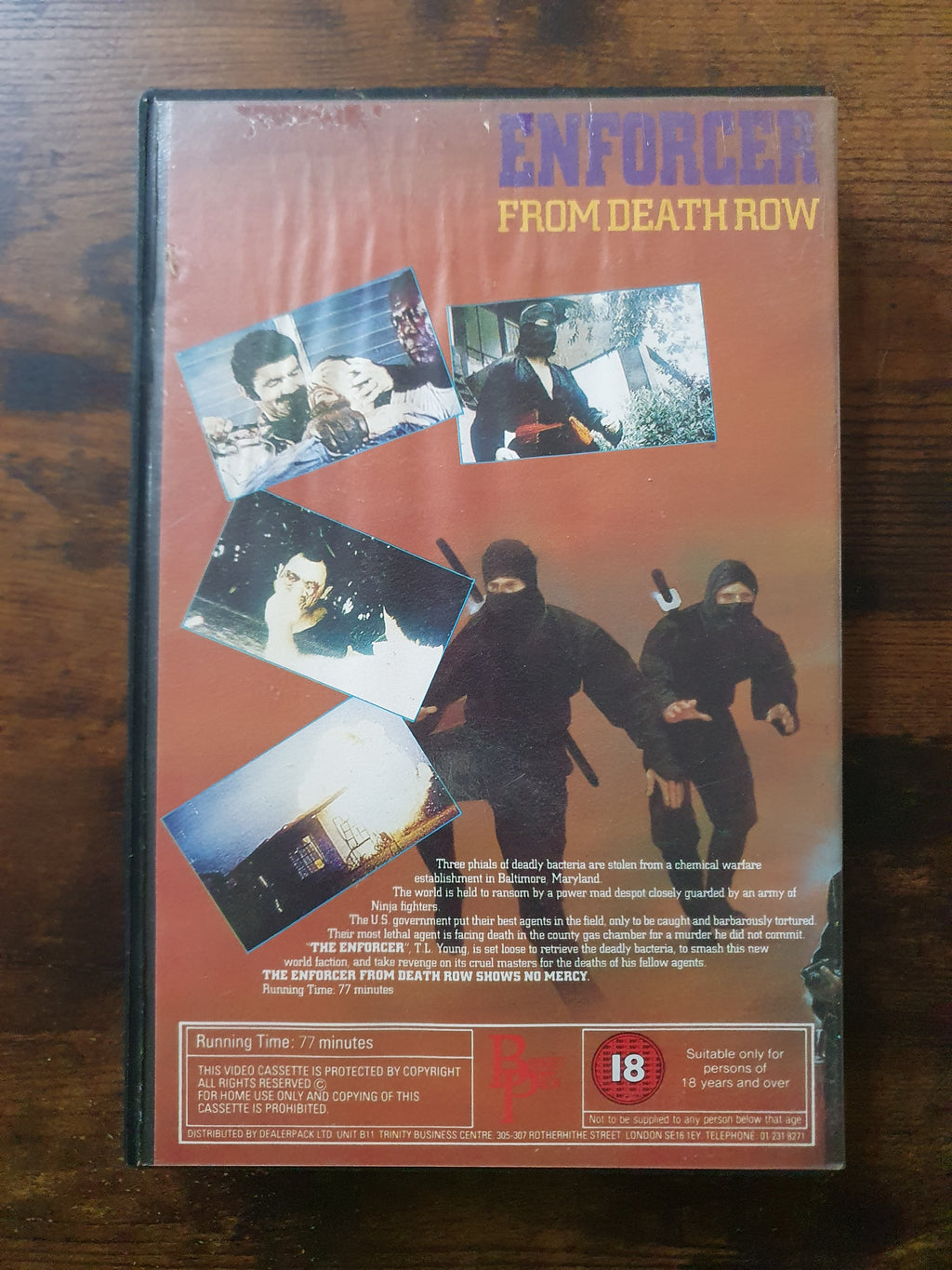 Enforcer from Death Row, Rare VHS