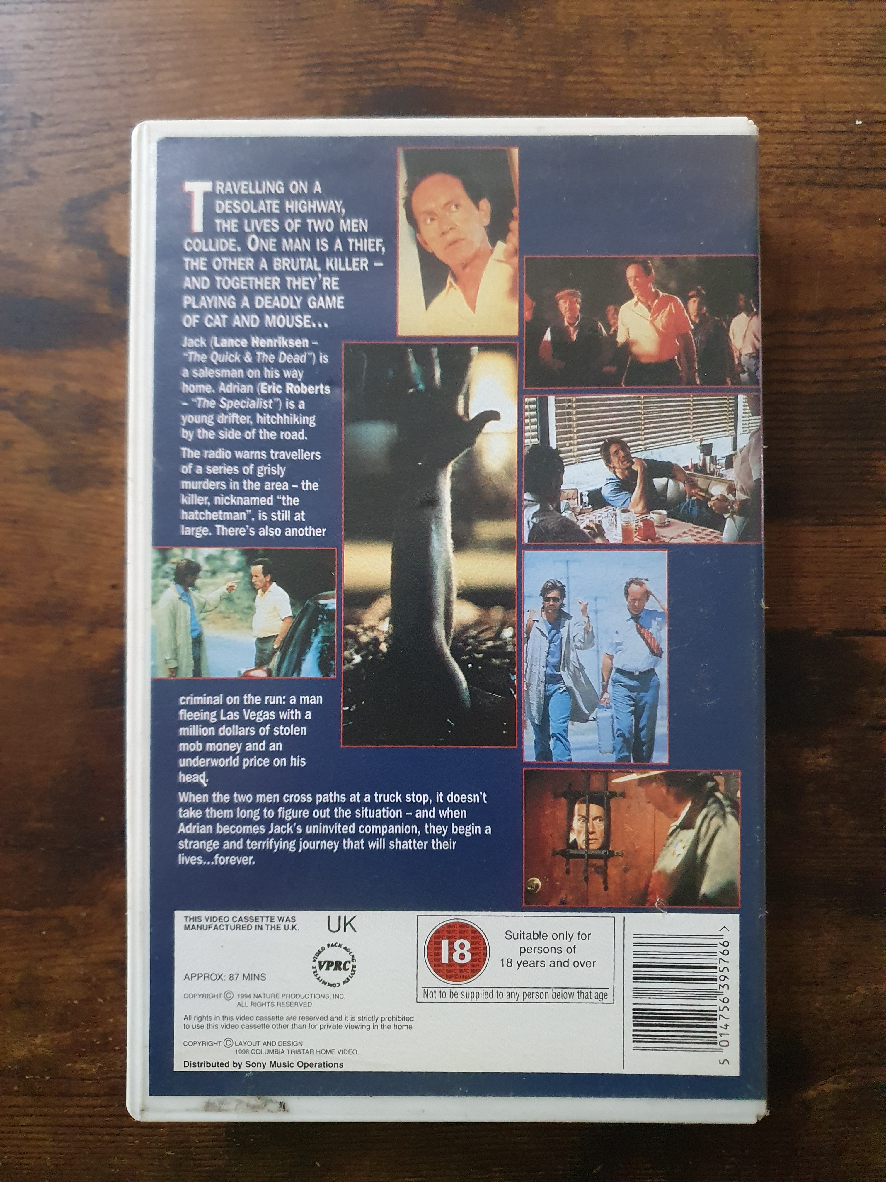 Hatchet Man, Rare VHS Big Box Ex Rental