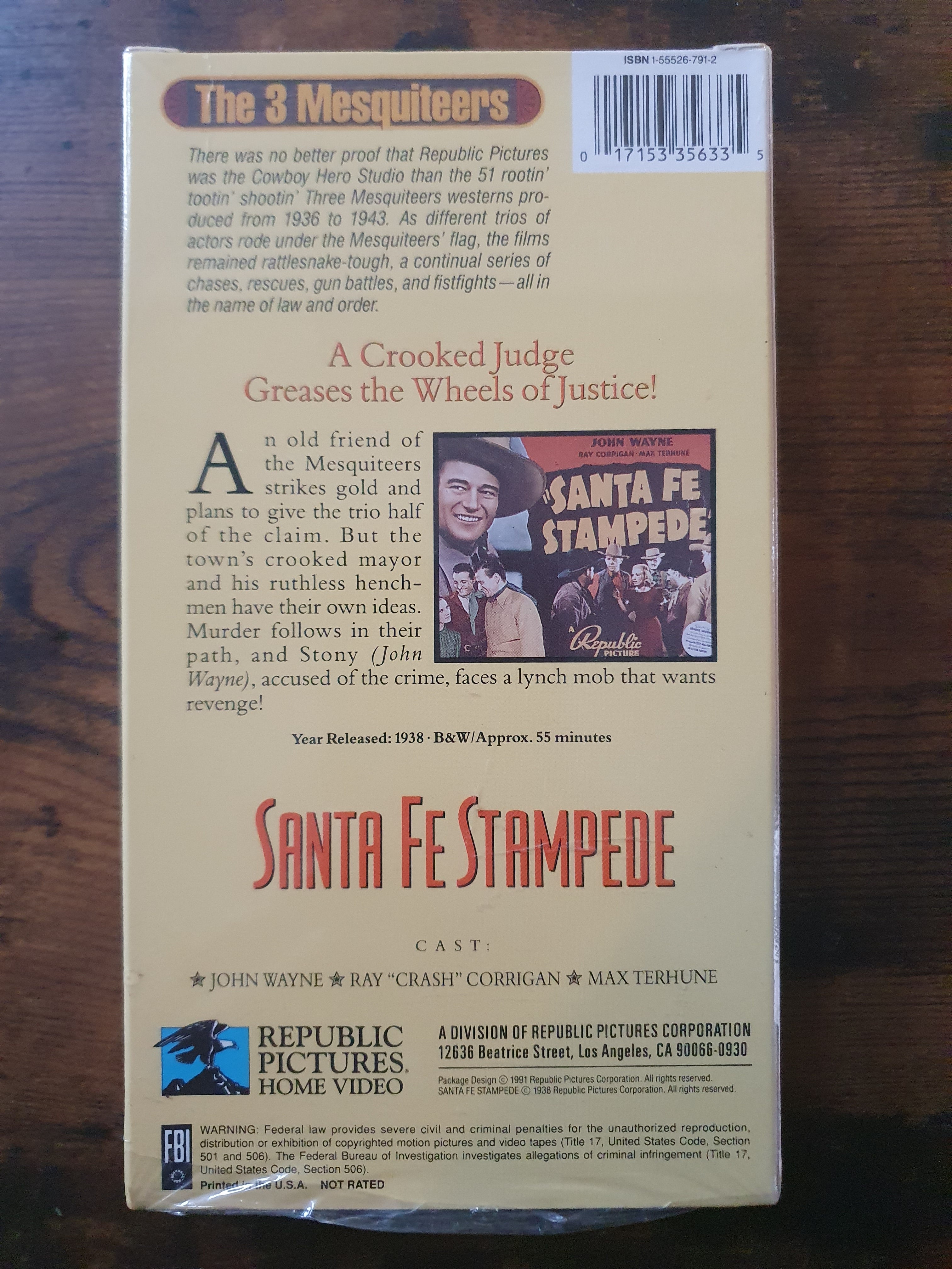 Sealed VHS: John Wayne in Santa Fe Stampede