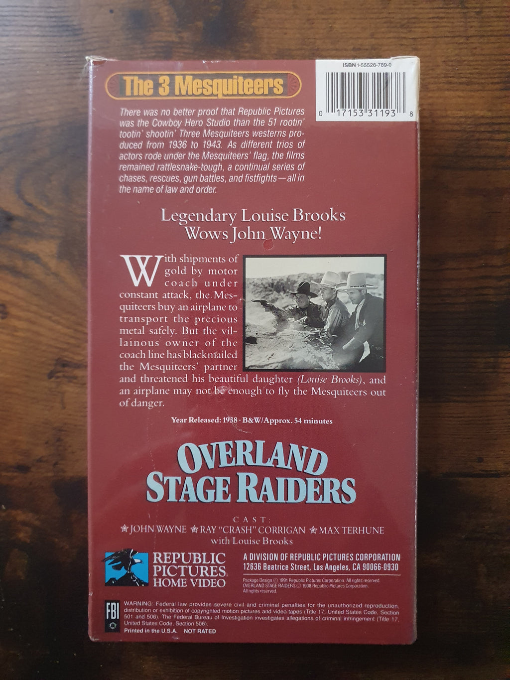 Sealed VHS: John Wayne in Overland Stage Riders
