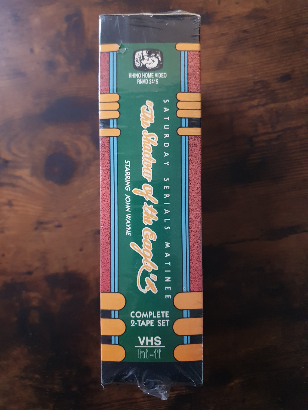 Sealed VHS: John Wayne - The Shadow of the Eagle double VHS