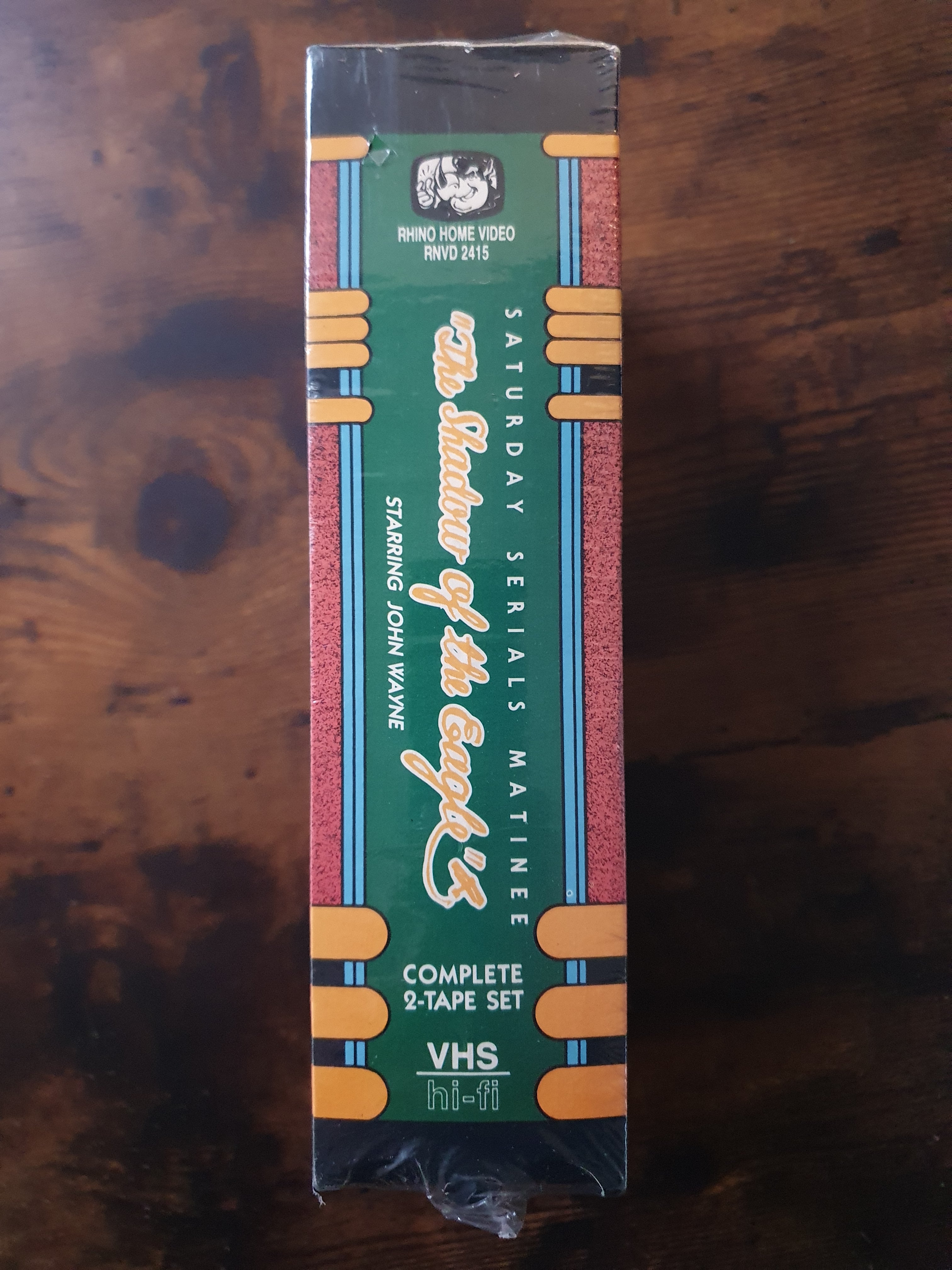 Sealed VHS: John Wayne - The Shadow of the Eagle double VHS