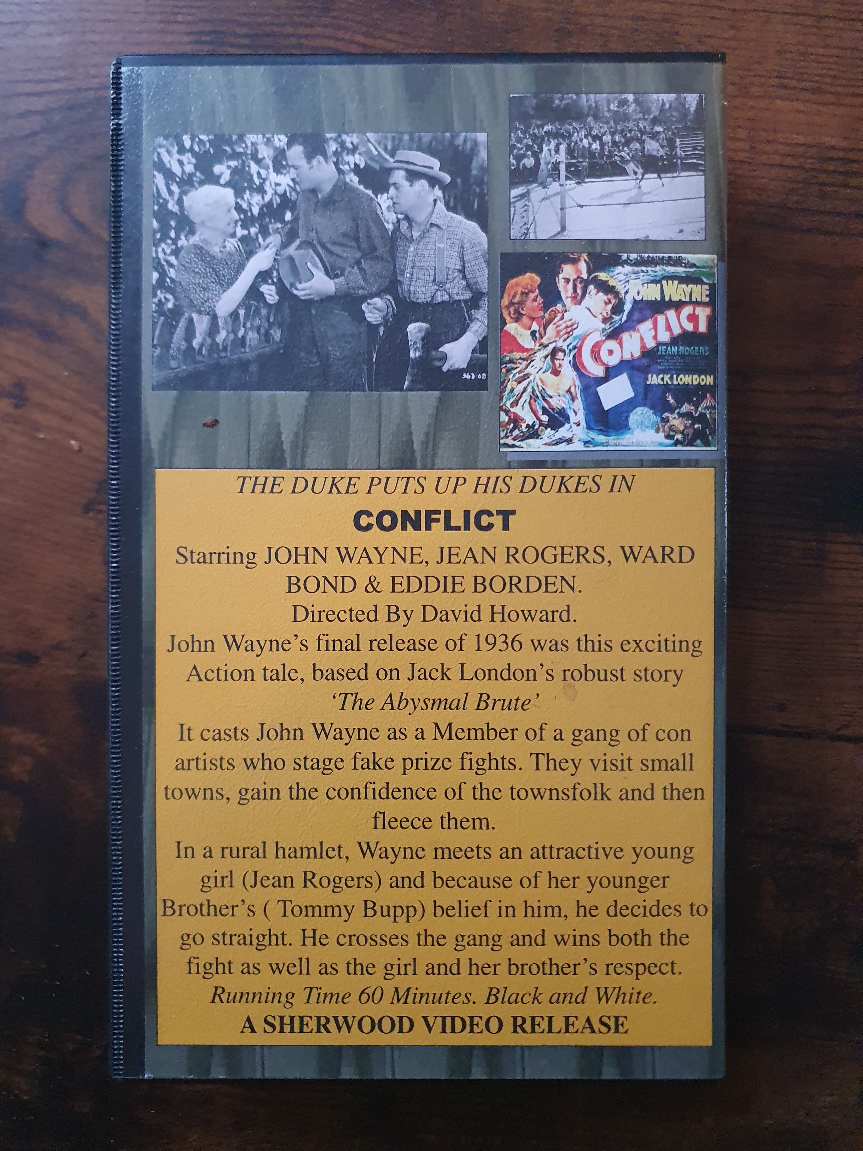 John Wayne VHS Unrated - Conflict
