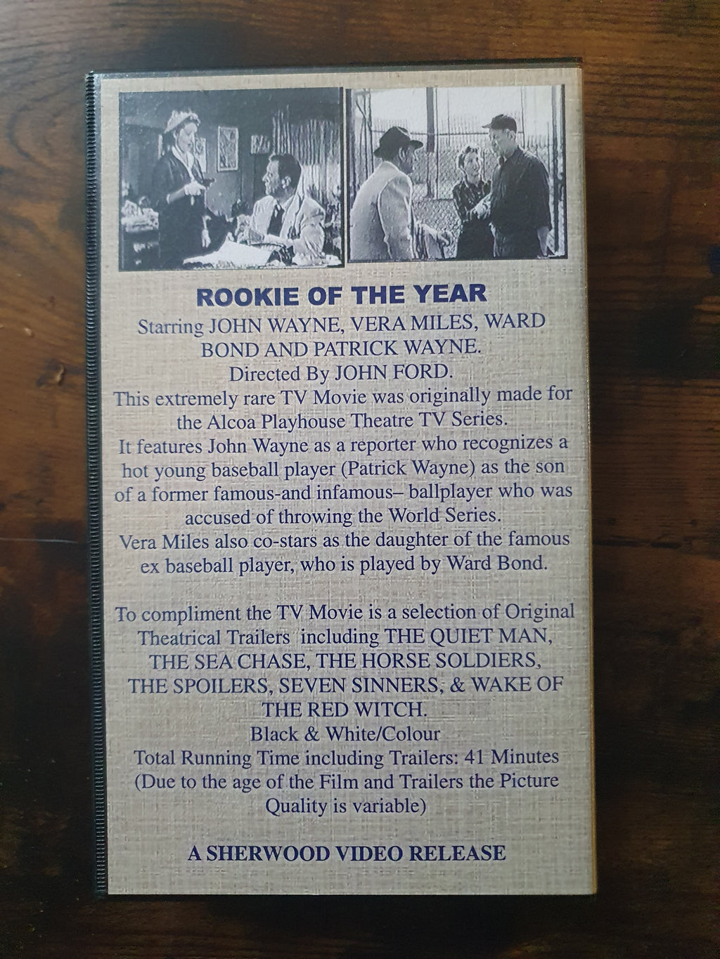 John Wayne VHS Unrated - Rookie of the Year