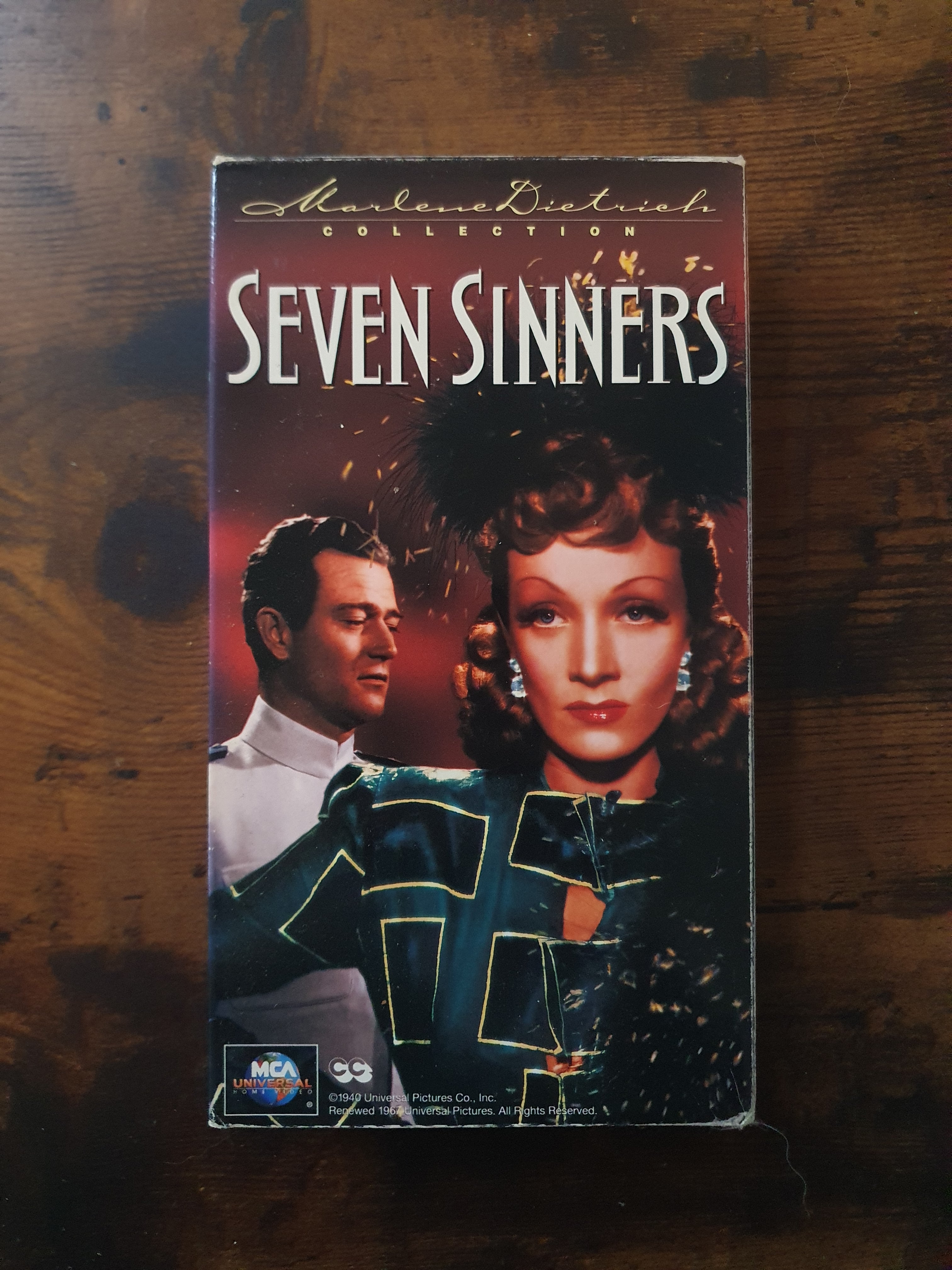 John Wayne VHS Unrated - Seven Sinners