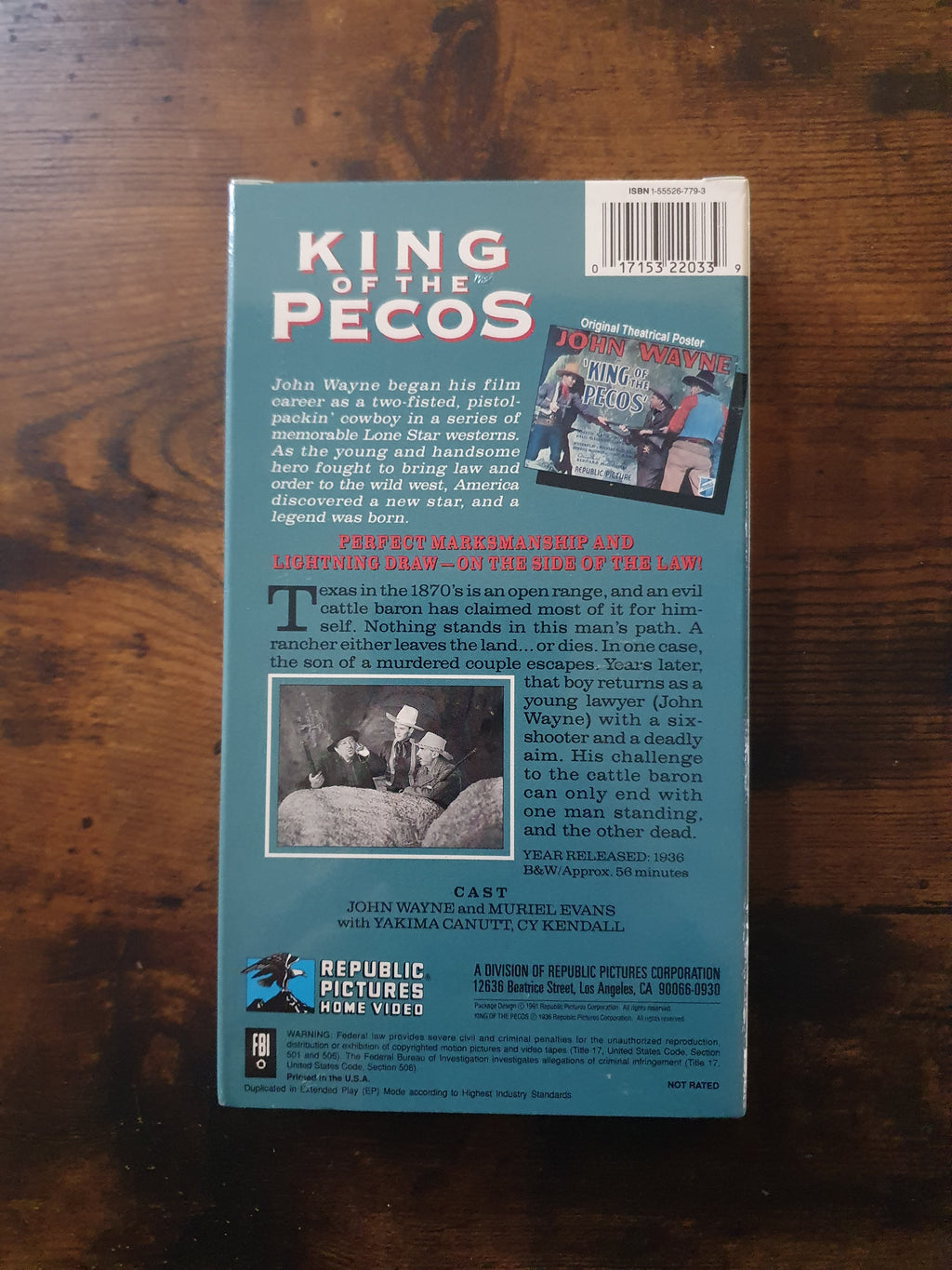 Sealed VHS: John Wayne - King of the Pecos