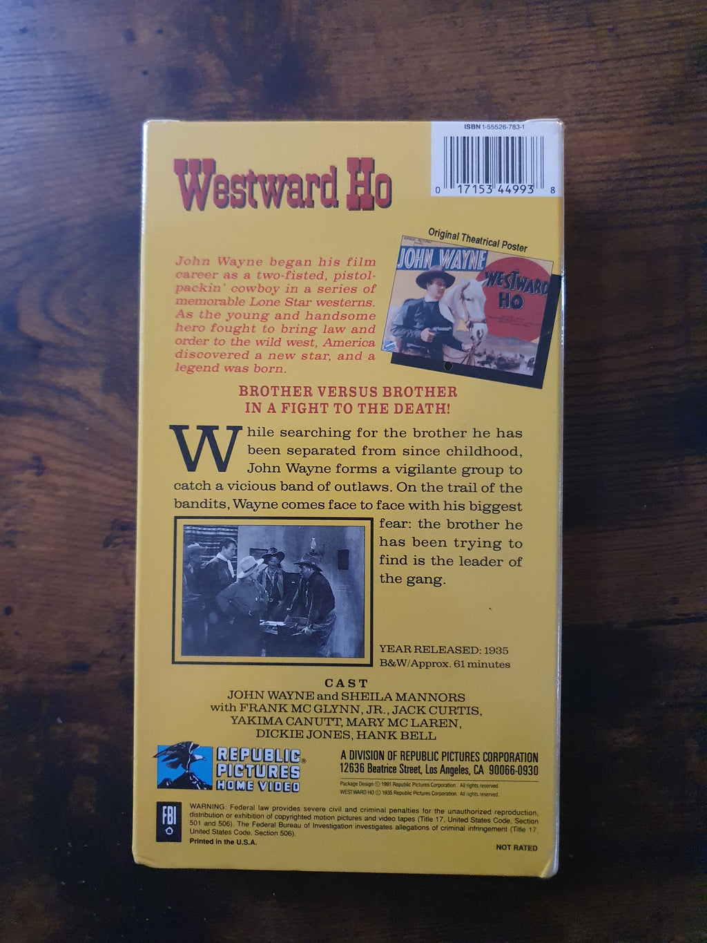 Sealed VHS: John Wayne - Westward Ho
