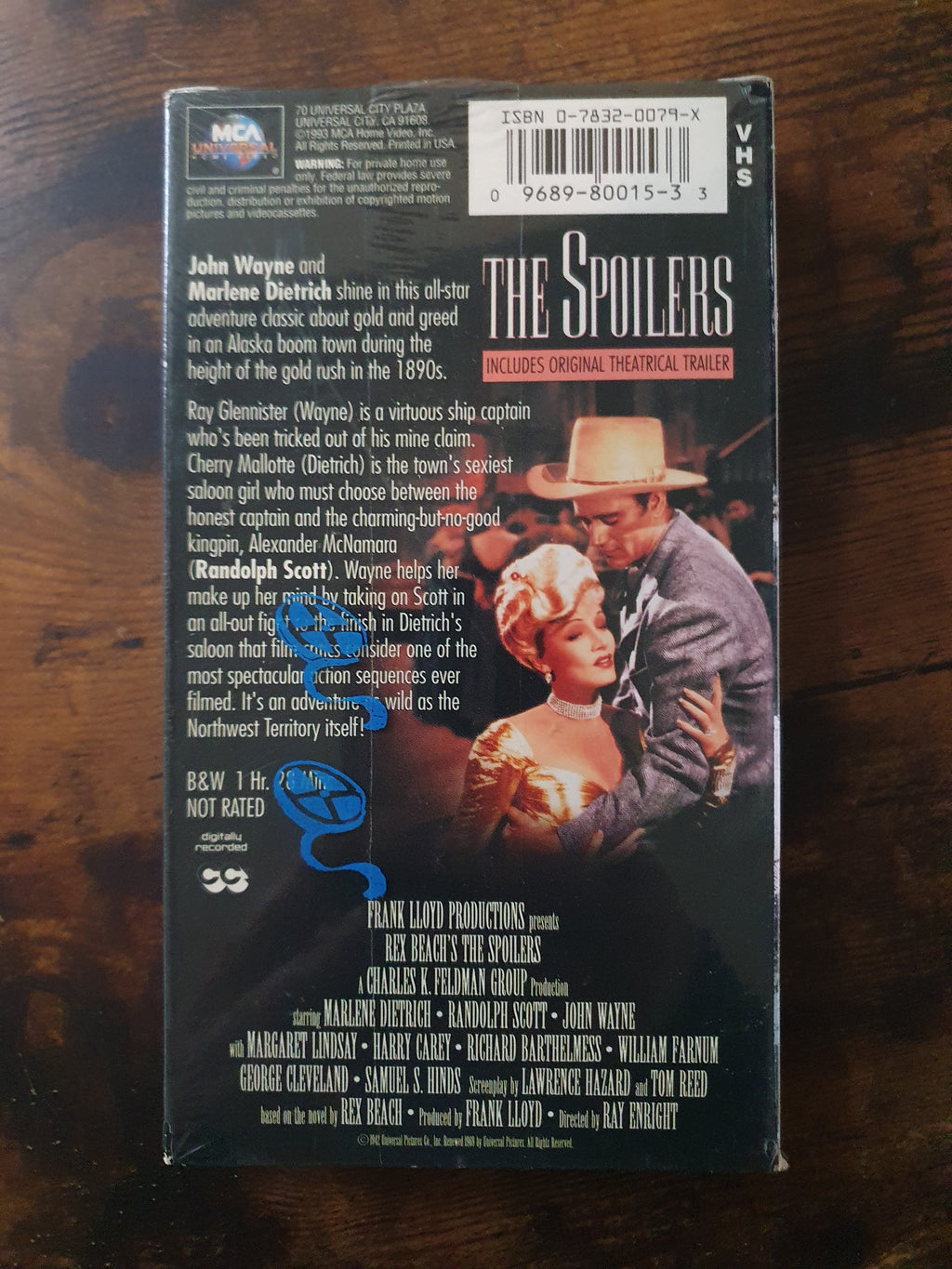 Sealed VHS: John Wayne - The Spoilers