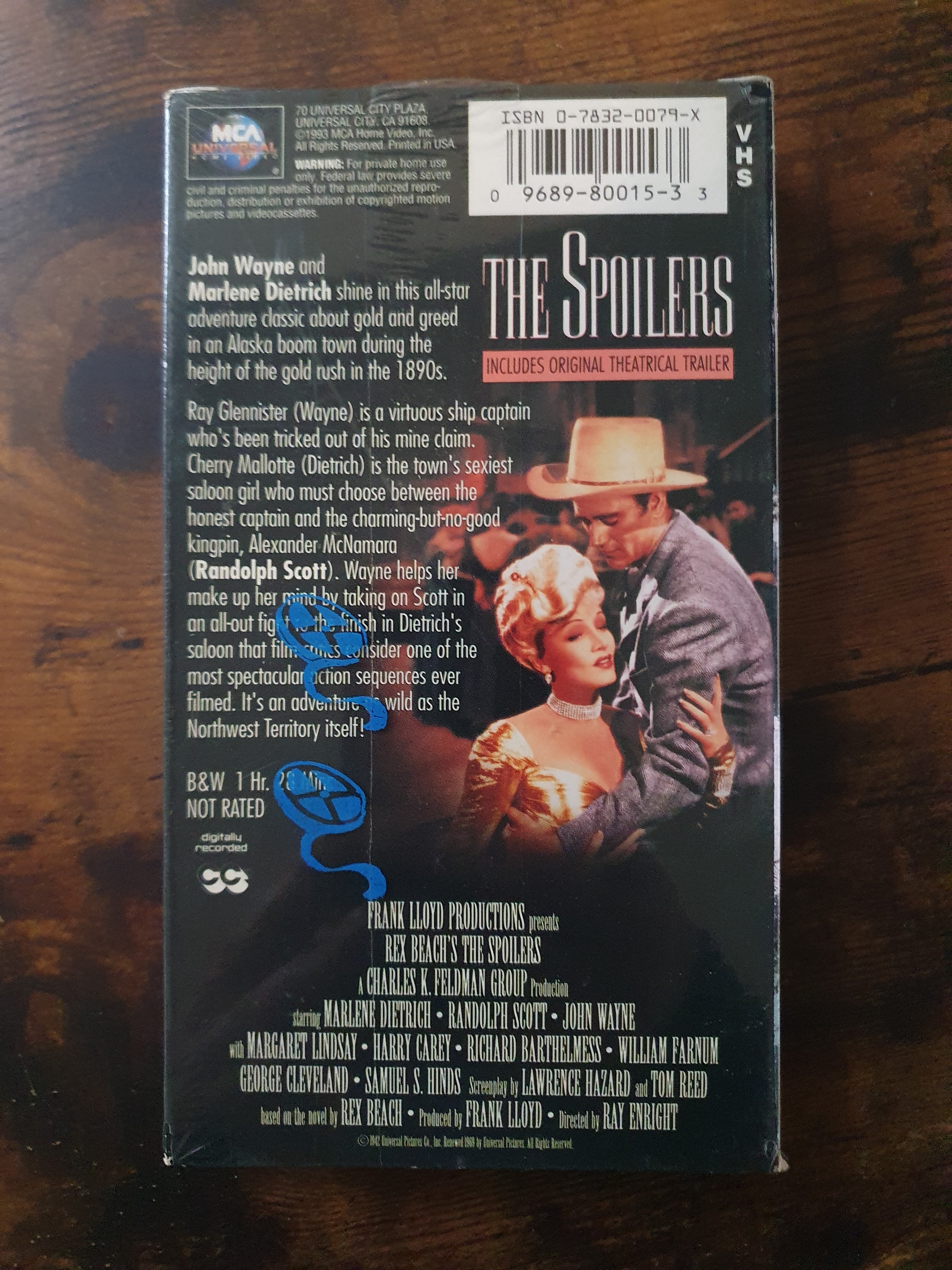 Sealed VHS: John Wayne - The Spoilers