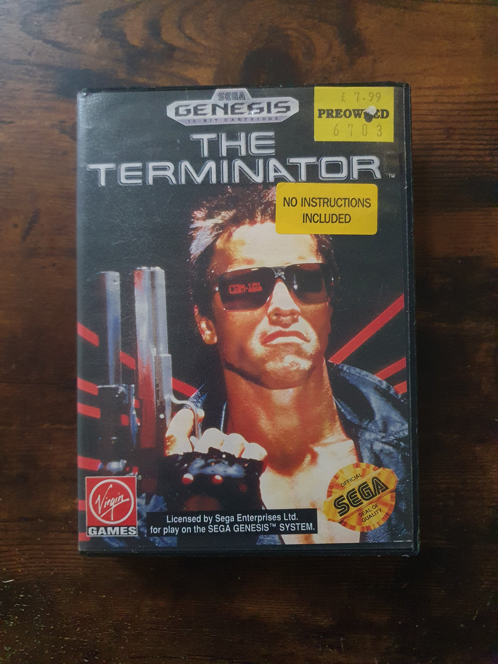 The Terminator - Sega Genesis Game complete No manual